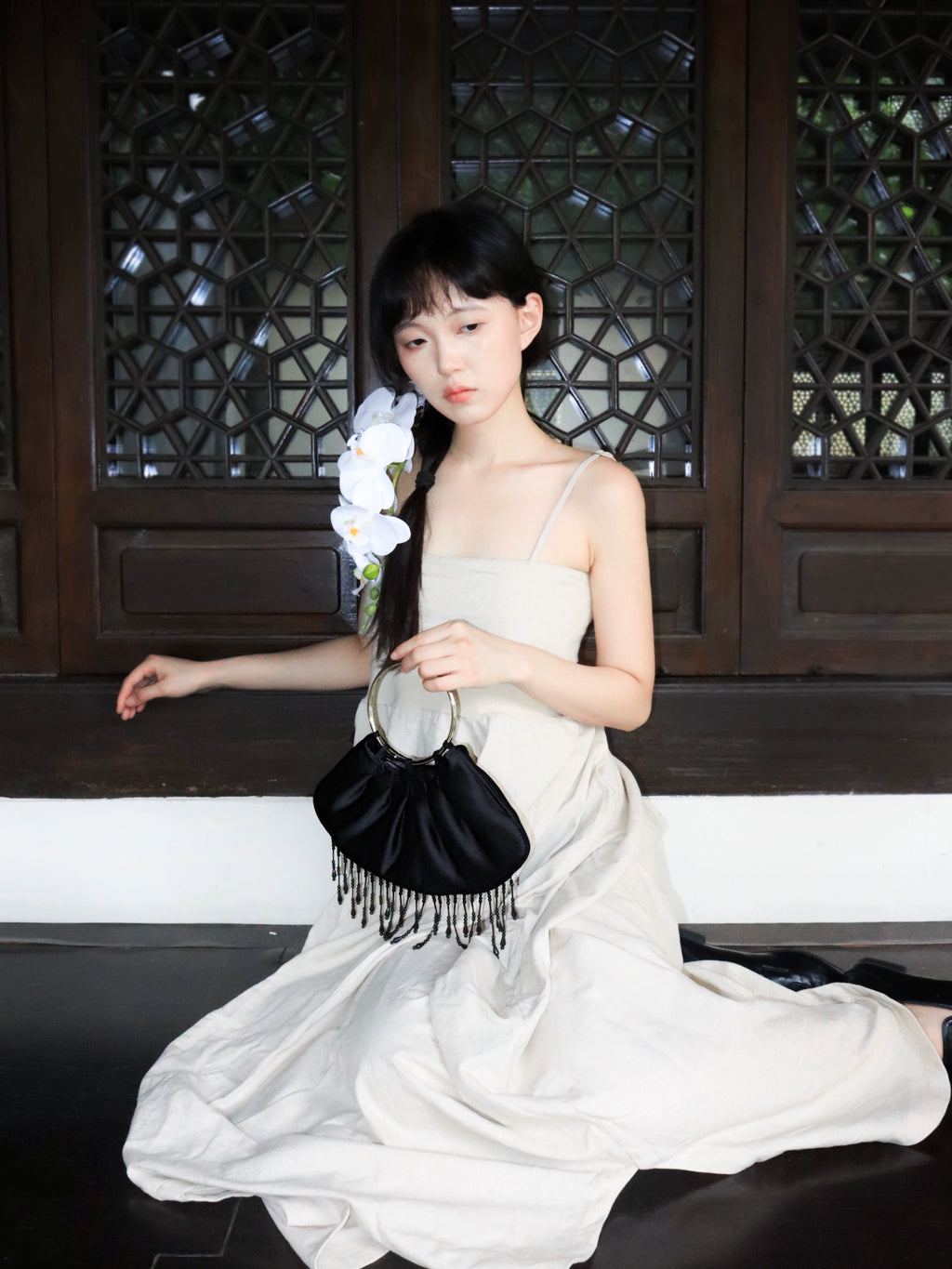 Heelwood New Chinese Tassel Portable Cloud Bag