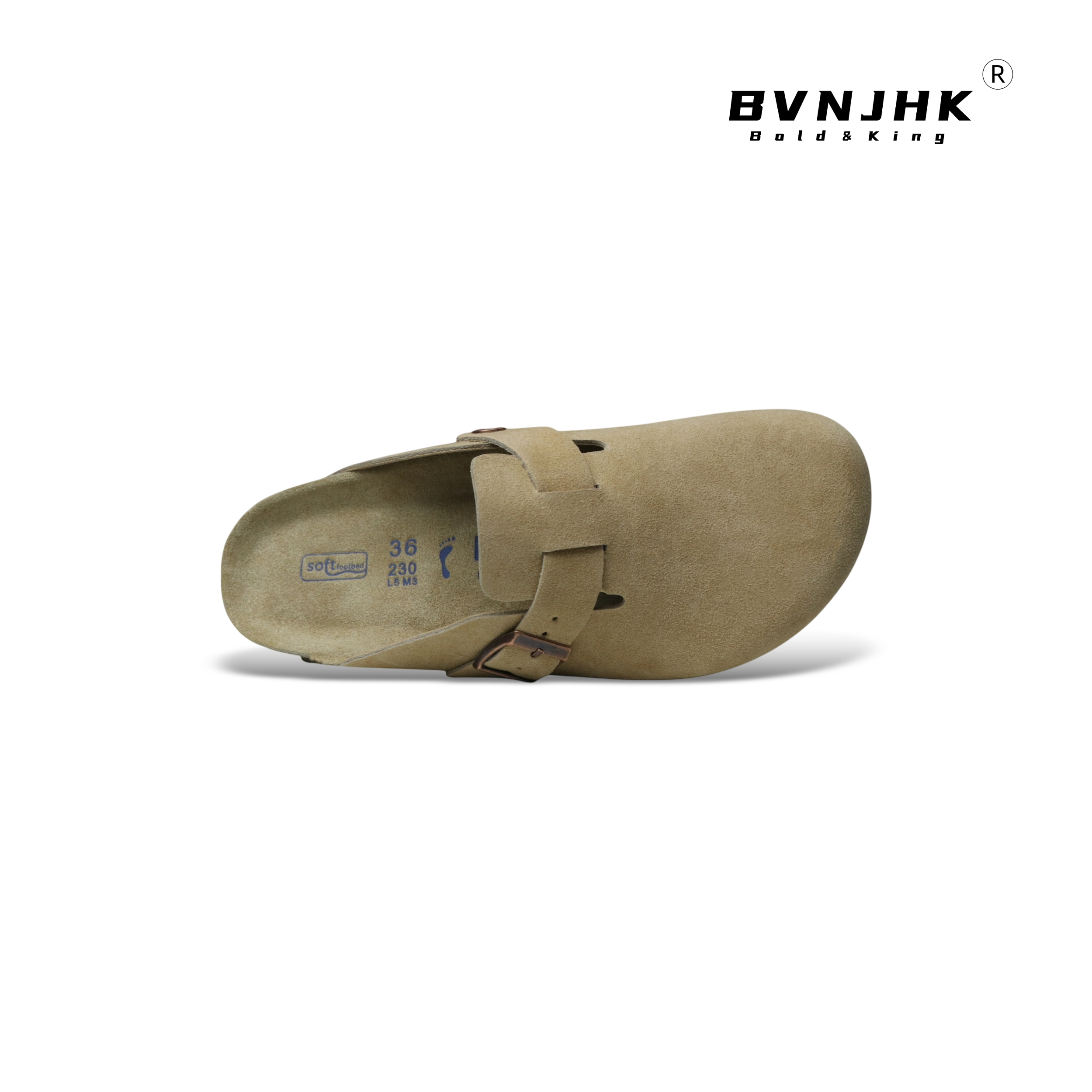 BVNJHK Versatile Cowhide Retro Cork Birkenstocks