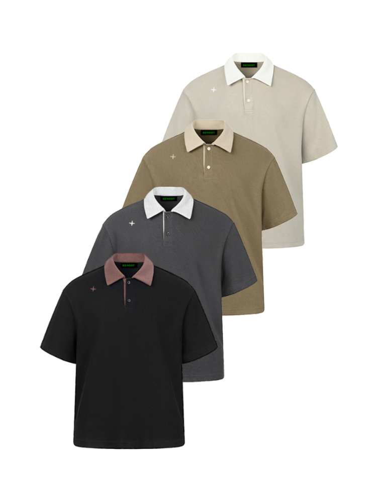 KONOOT Polaris Embroidered, Ice Polo Shirt