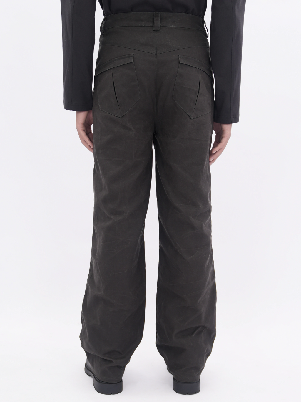 ETHEREAL PRODUCTION Straight and Wide Canvas Casual Overalls