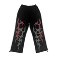 Wetbody Loose Middle Waist Straight Casual Sweatpants