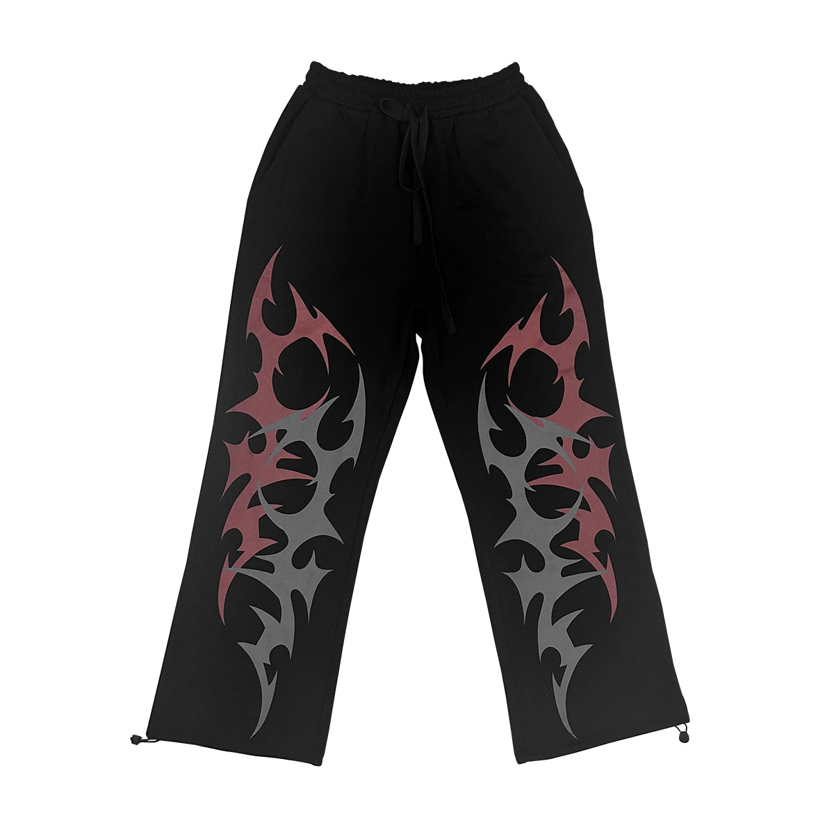 Wetbody Loose Middle Waist Straight Casual Sweatpants