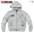 MEDM Character Line Draft Casual Hooded Sweater Jacket