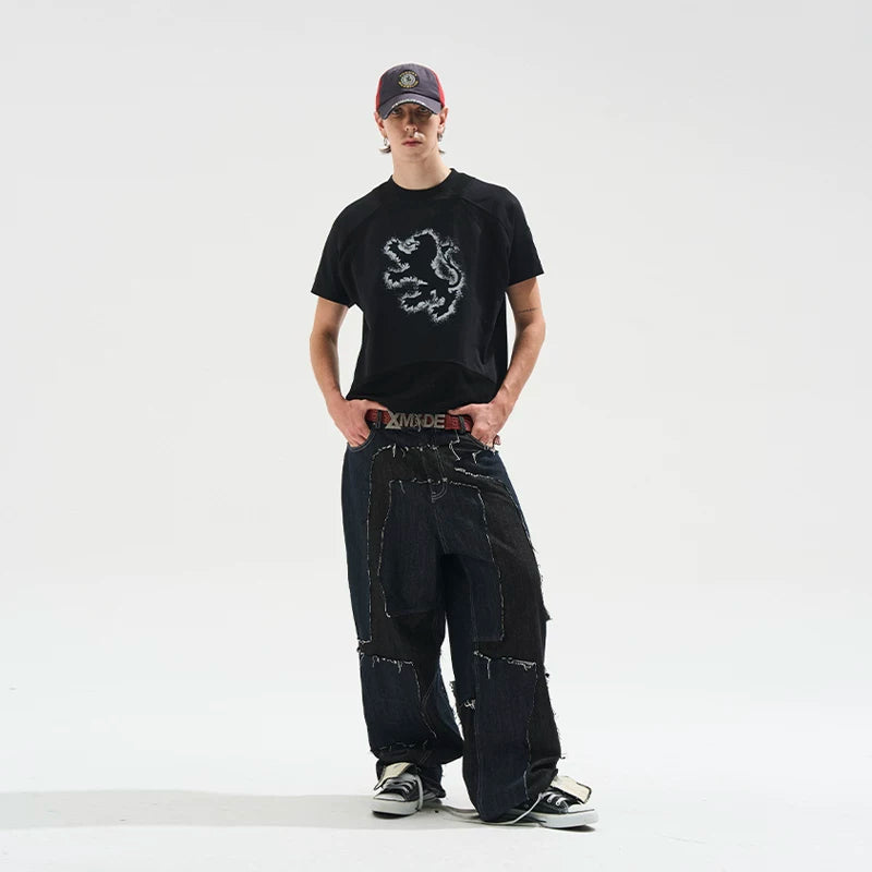 BLINDNOPLAN Direct Injection Printing Casual Tee