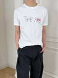 Stay The Night Simple Casual Shoulder Versatile Tee