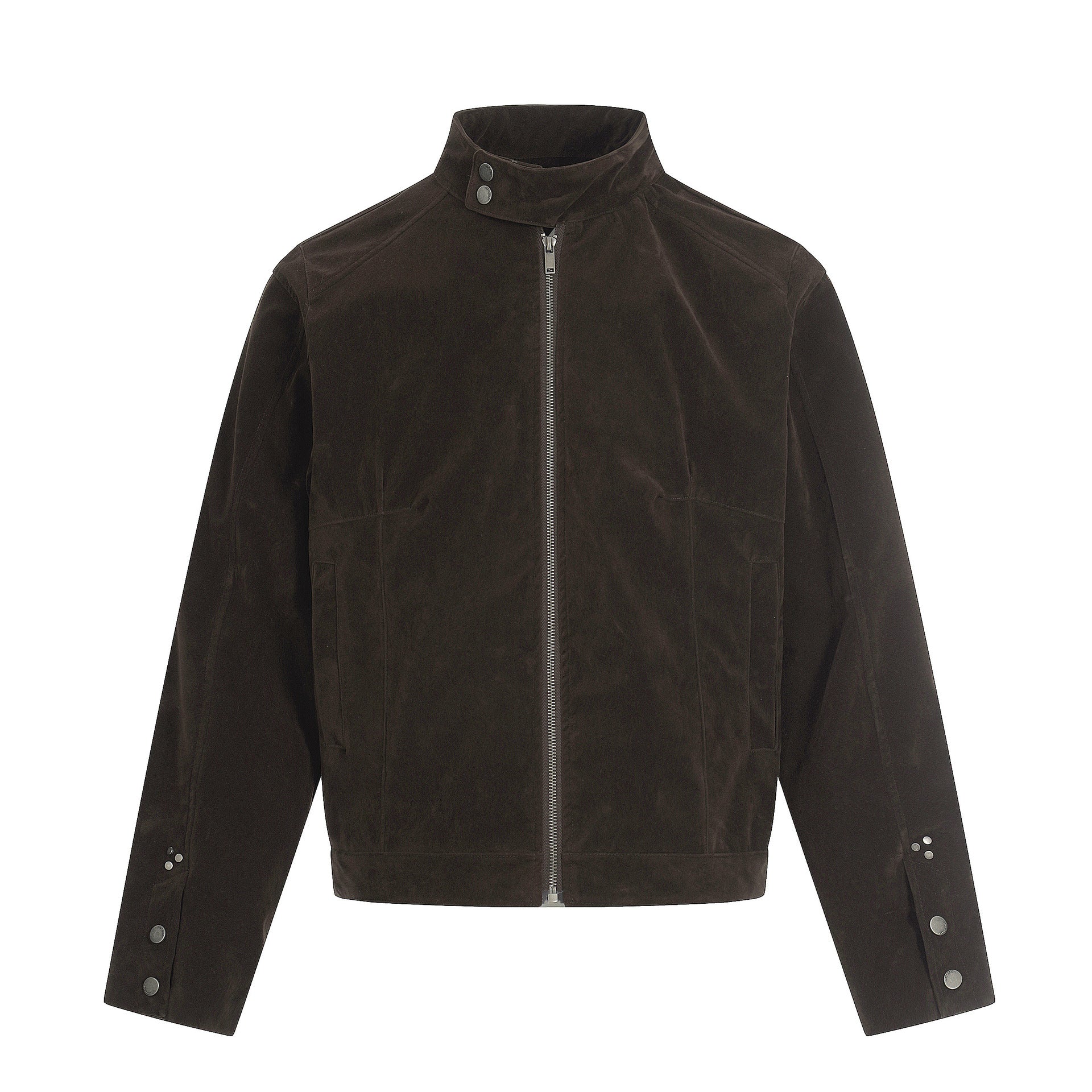 11KN Retro Fleece Simple Stand-up Collar Jacket