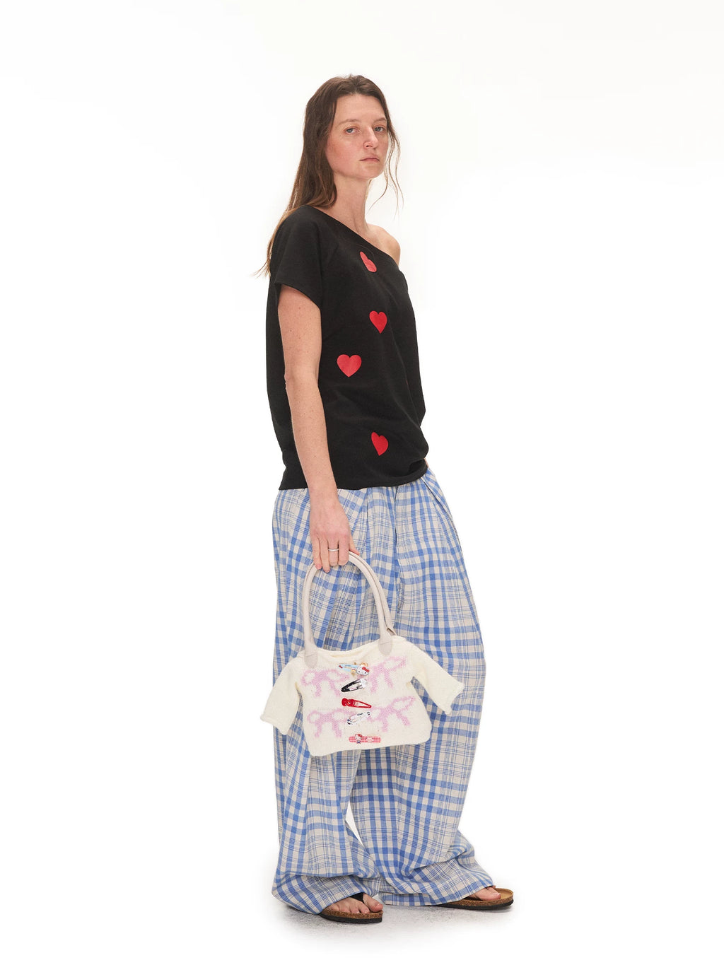 ANTERIOR Wool Knitted Bow Handbag