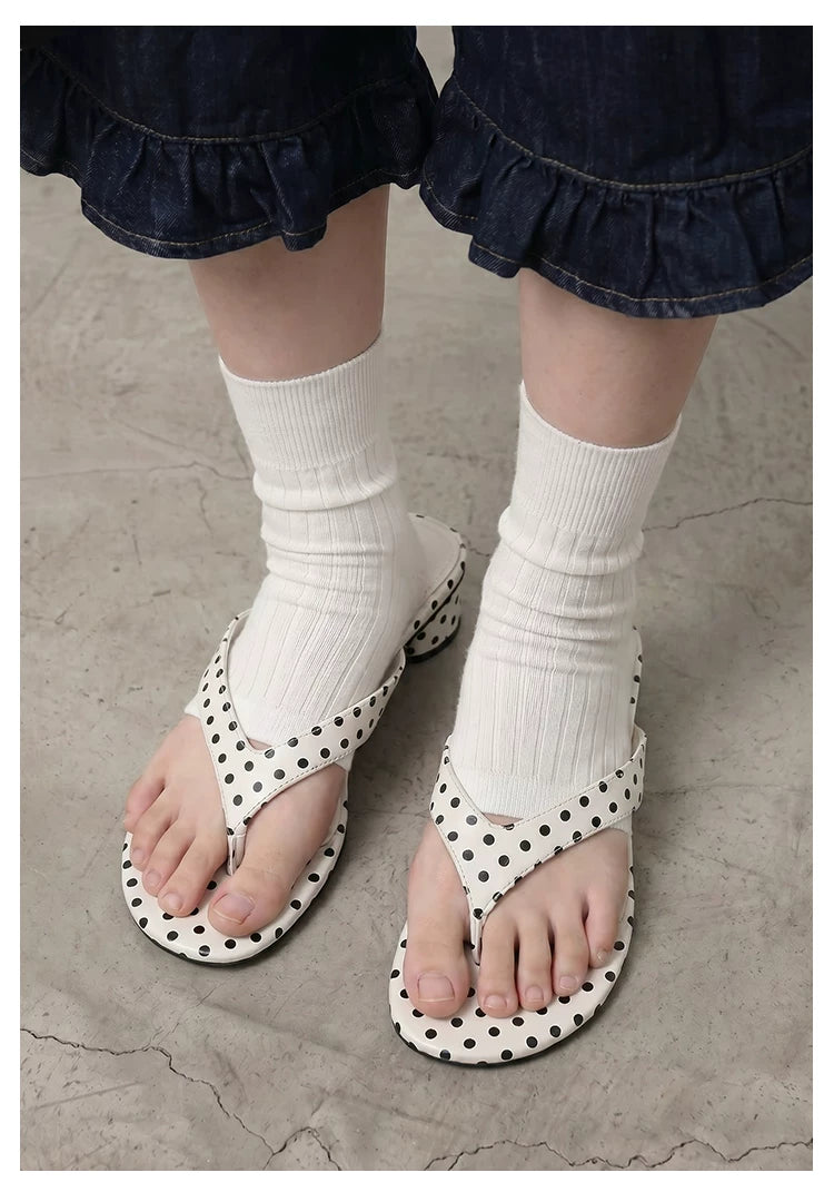 Donkey Polka Dot Non-slip Thick Bottom Sandals