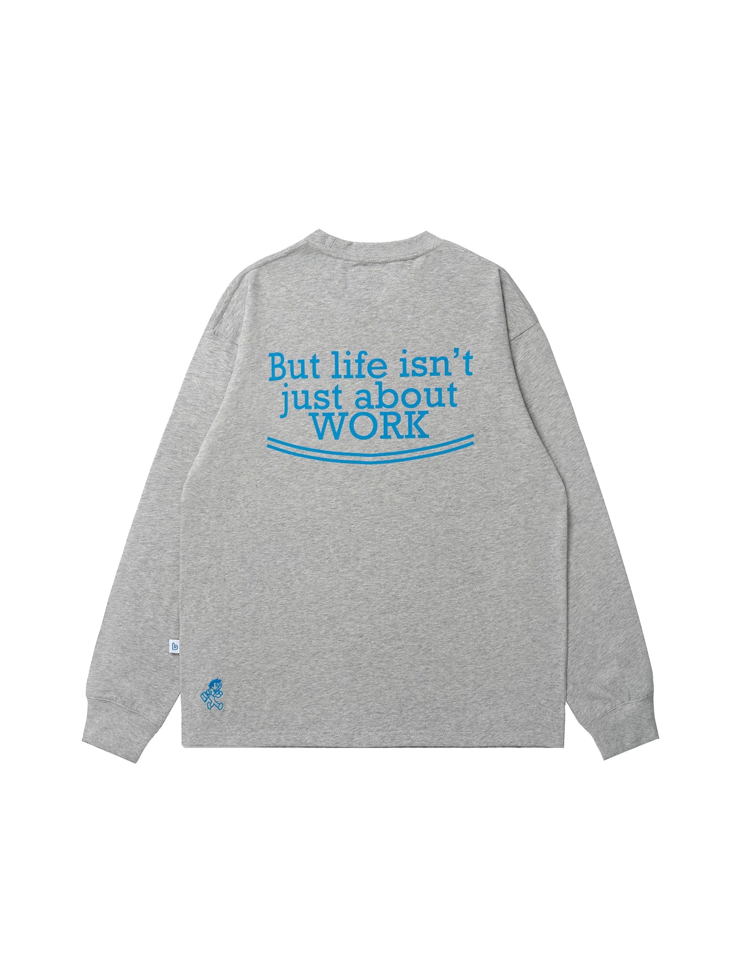 BENT IDEA Letter Print Loose Long Sleeves