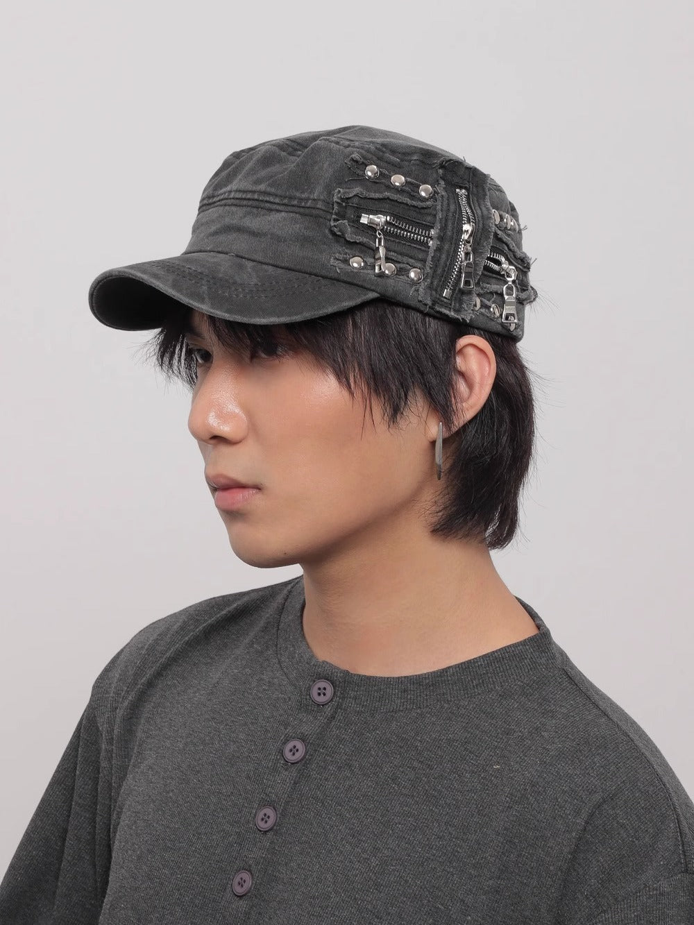 WORLDWIDE Niche Street Y2k Flat Top Retro Cap