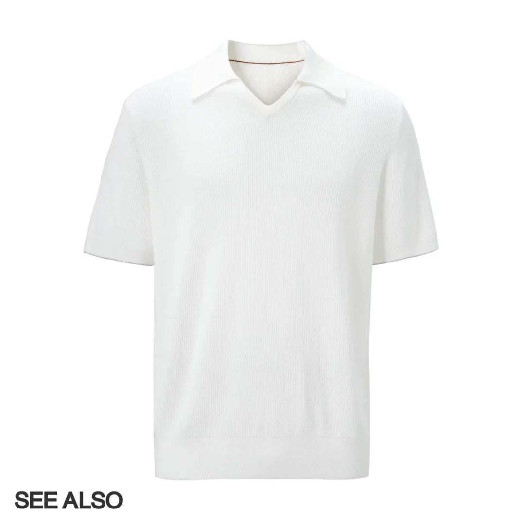 SEE ALSO [Quiet Luxury Upstart] 16S long-staple cotton old money Knitted Polo Shirt