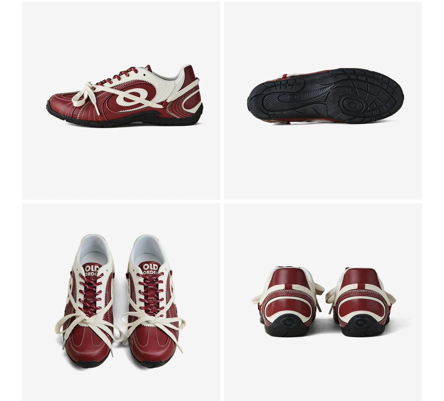 OLDORDER Contrasting Color Breathable Thin-soled Casual Shoes