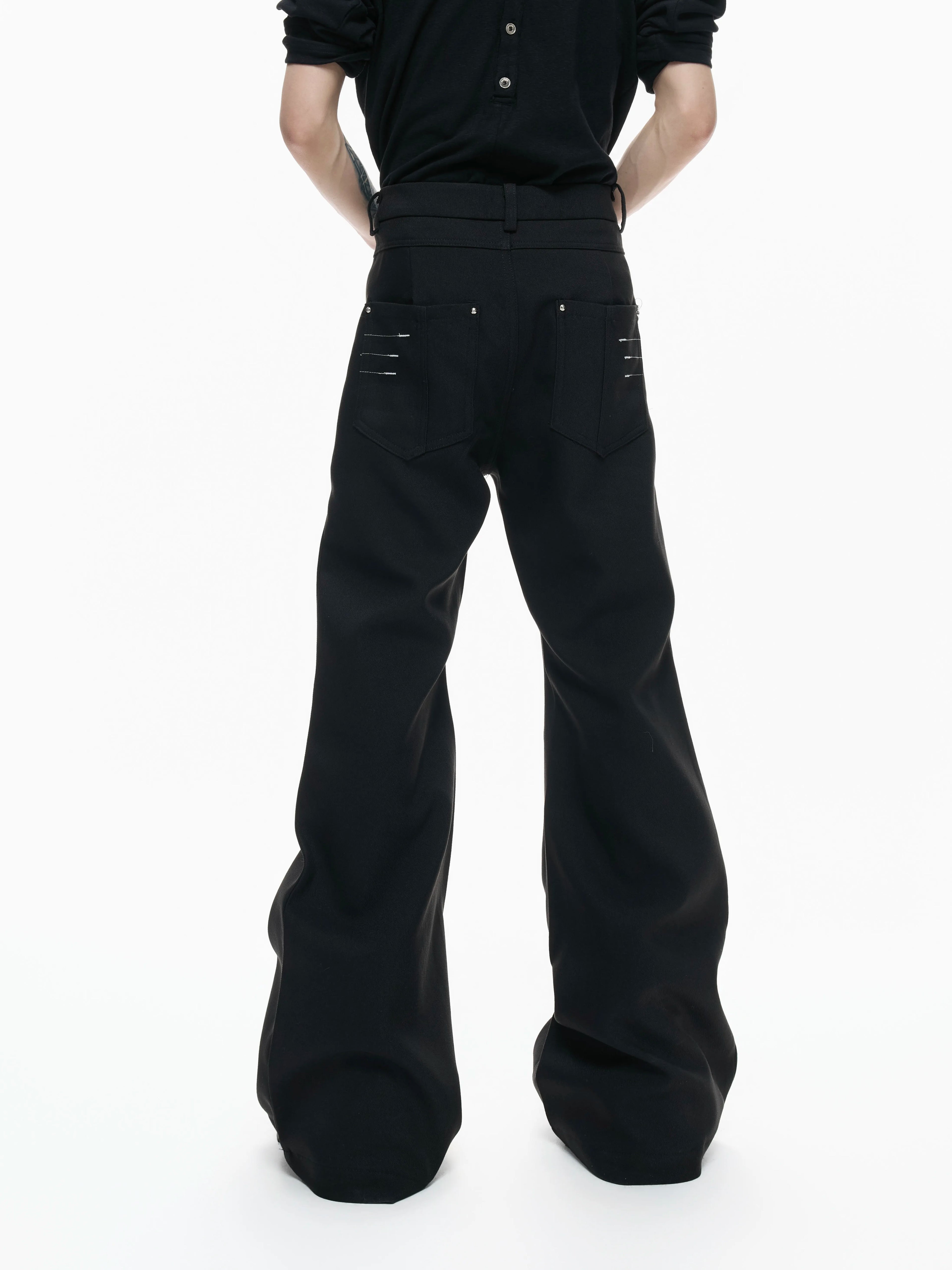 ArguECulturE Rivet Anti-wrinkle Slim-fit Straight Trousers