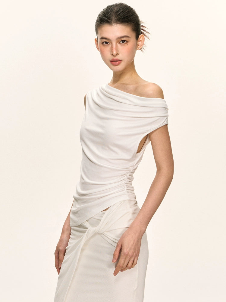 Anna Aneae Folded Slash Shoulder Set