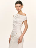 Anna Aneae Folded Slash Shoulder Set