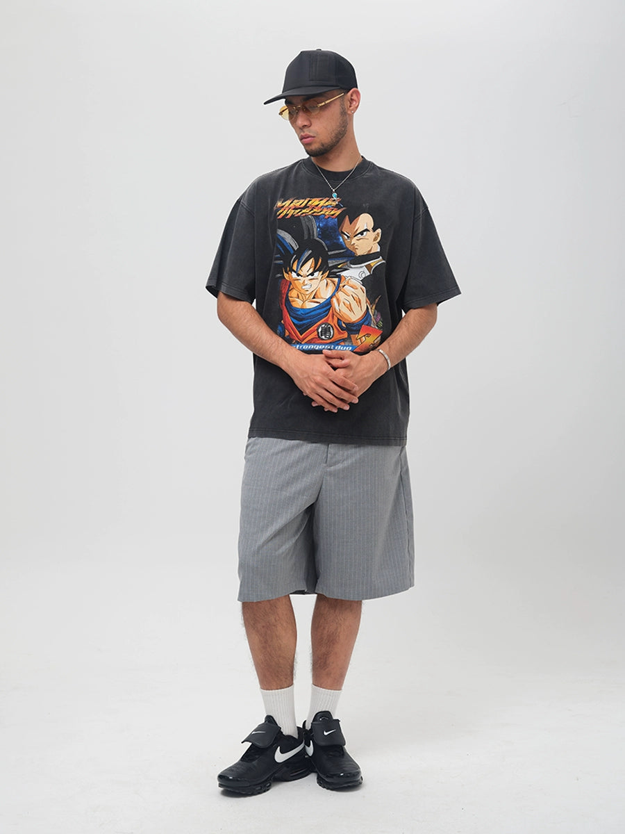 ComicTree Cartoon Spoof Dragon Ball Crew Neck Tee