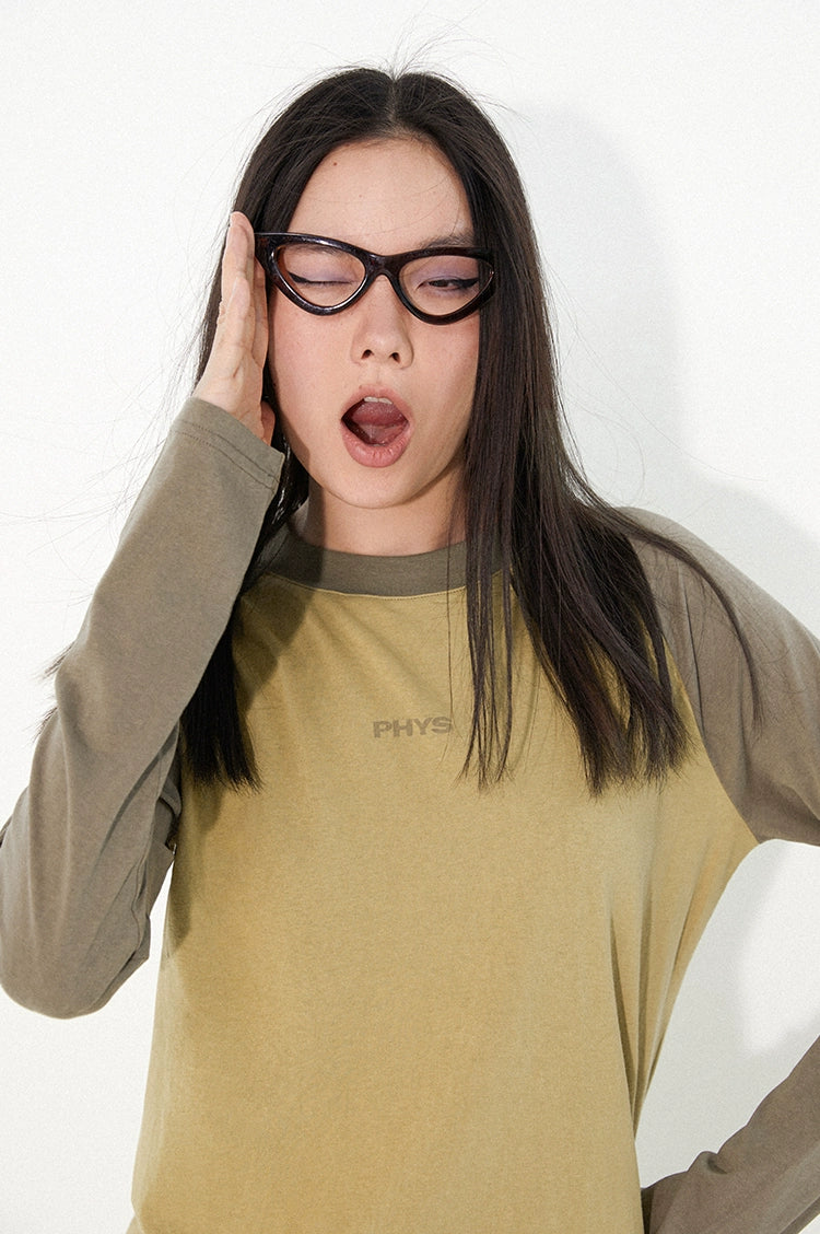 PHYS Color Matching Shoulder Slim Long Sleeve