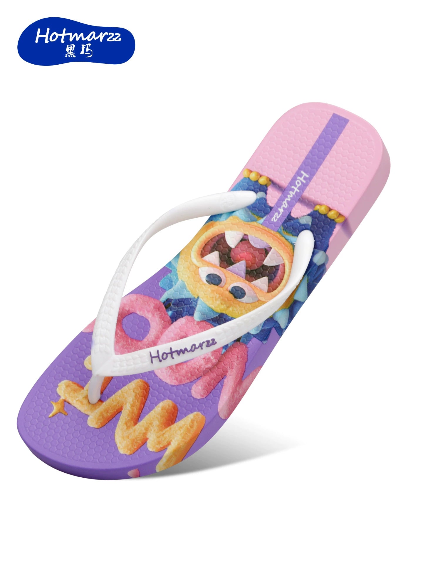 Hothotmarzz Casual Non-slip and Wear-resistant Cartoon Printed Flip-flops