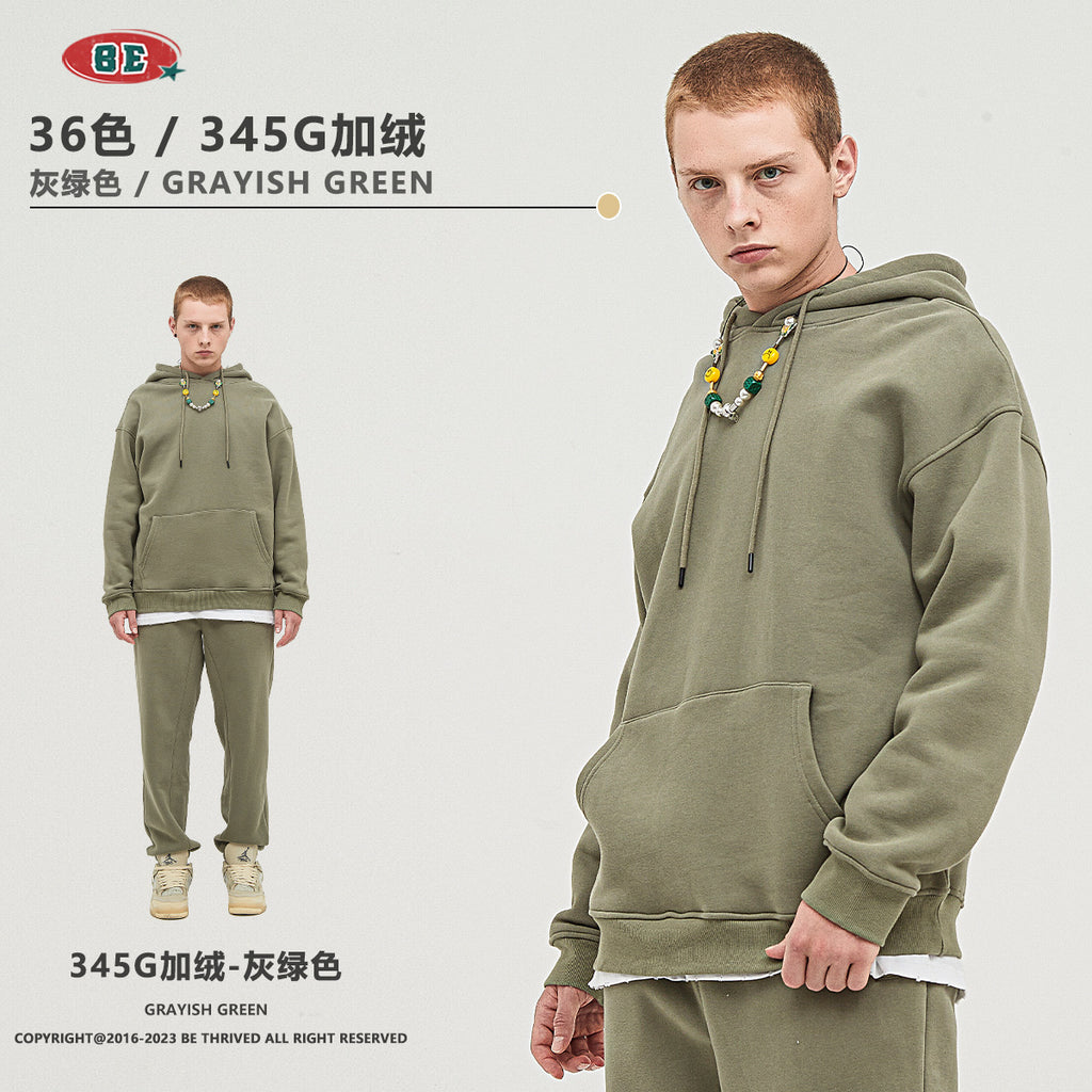 *BEST SELLING* BE 345g Loose Fit fleece hoodie (17-32)