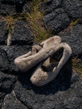 Milooey Cross Strap Out Fluffy Shoes