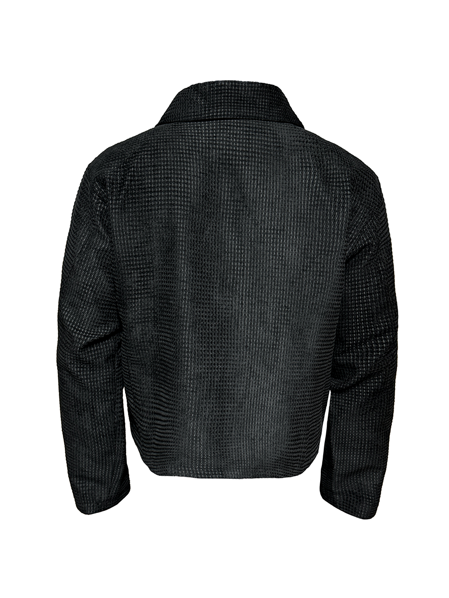 JCAESAR Slanted Zipper Twist Jacket