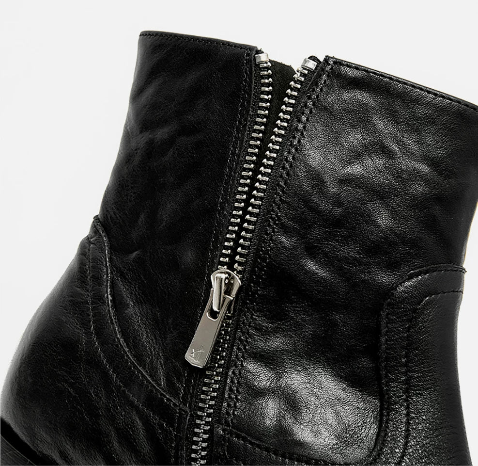 AMBSOM Pointed Yuppie High-top Chelsea Boots