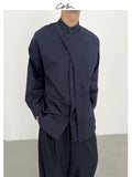 COLN Casual Slack Fake Two Shirt