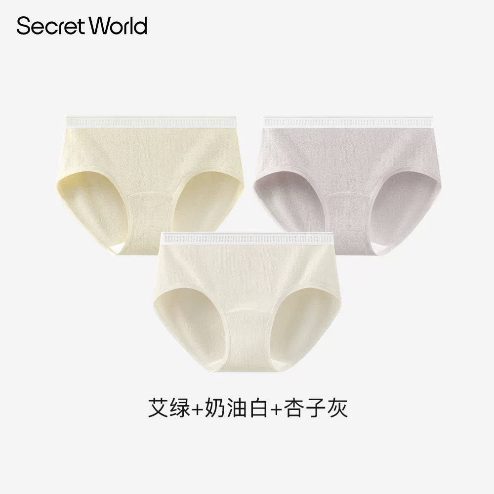 SecretWorld Mid-waist Breathable Briefs