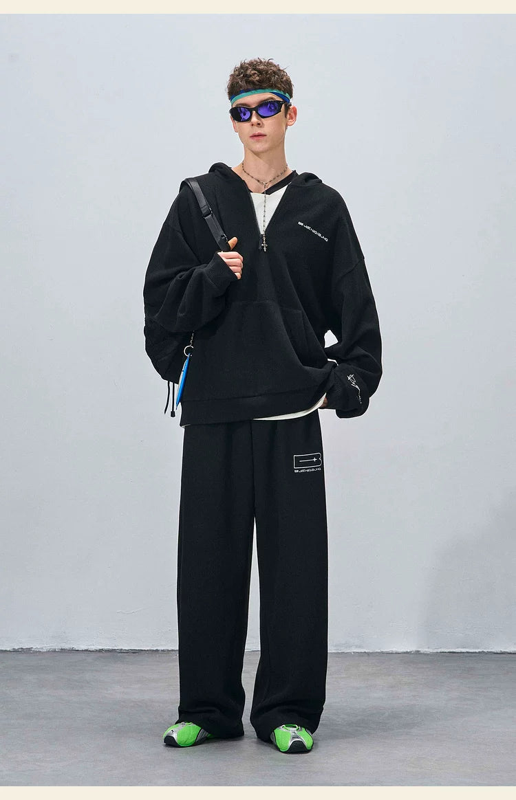 BJHG Red Corduroy Slack Sweatpants