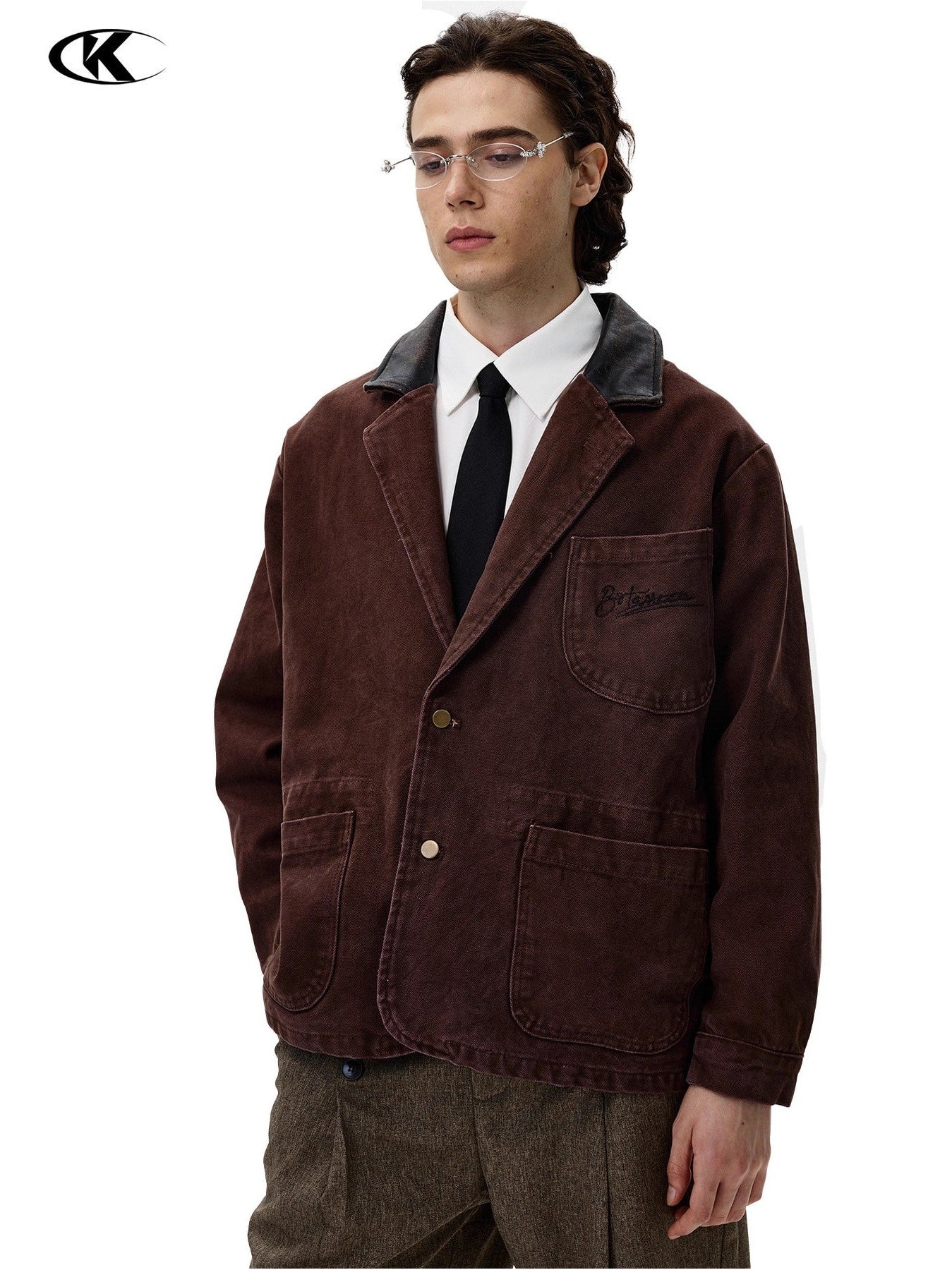 11KN Real Cowhide Lapel Jacket