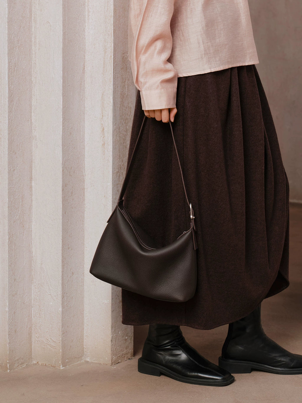 AVALEA Vintage Leather Shoulder Underarm Bag