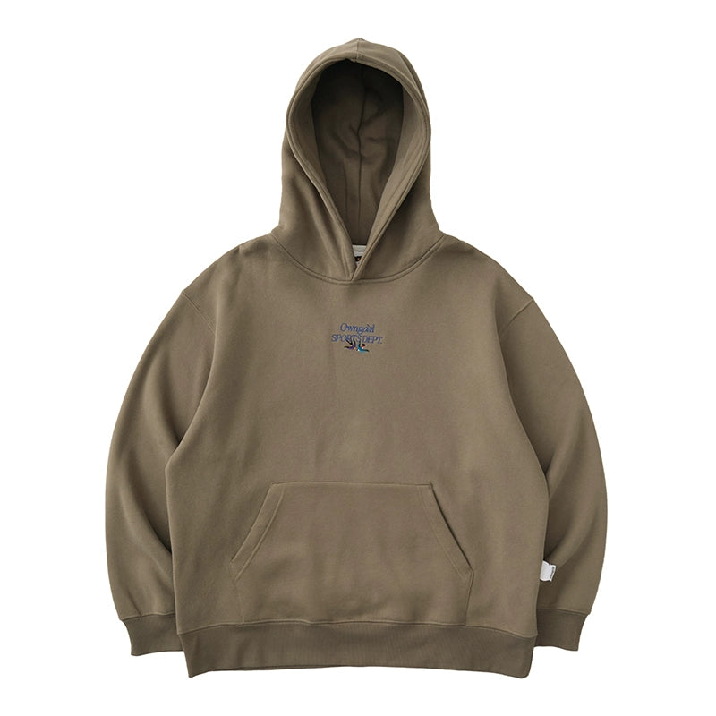 Battles Oolong Ball Embroidered Fleece Hooded Sweater