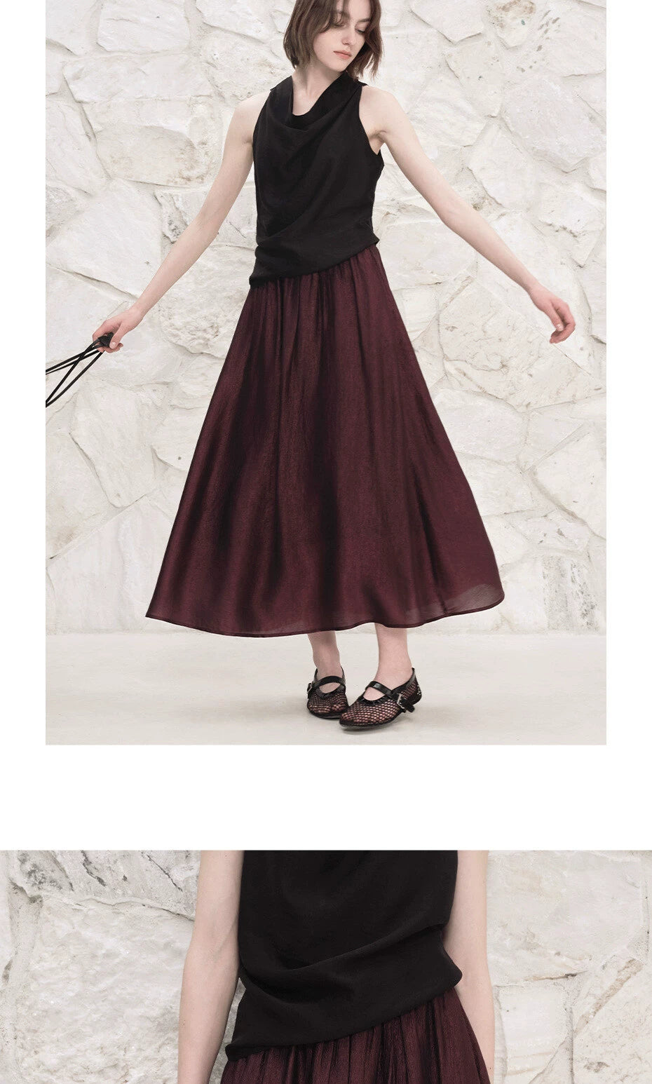 Giordano Versatile Elastic Waist Skirt