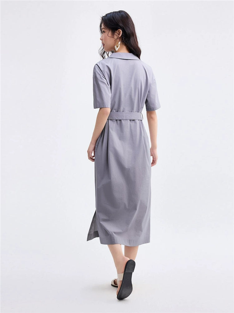Giordano Commuter Belt V-lapel Dress