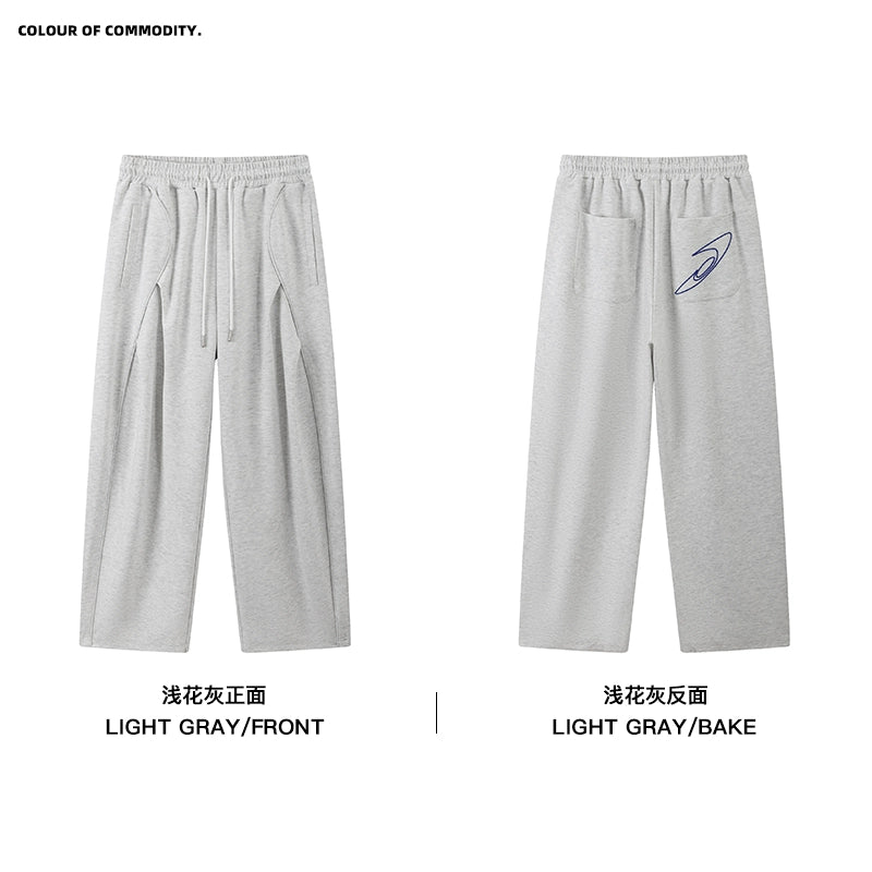 NewJNXS Towel Chain Embroidered Split Scimitar Pants