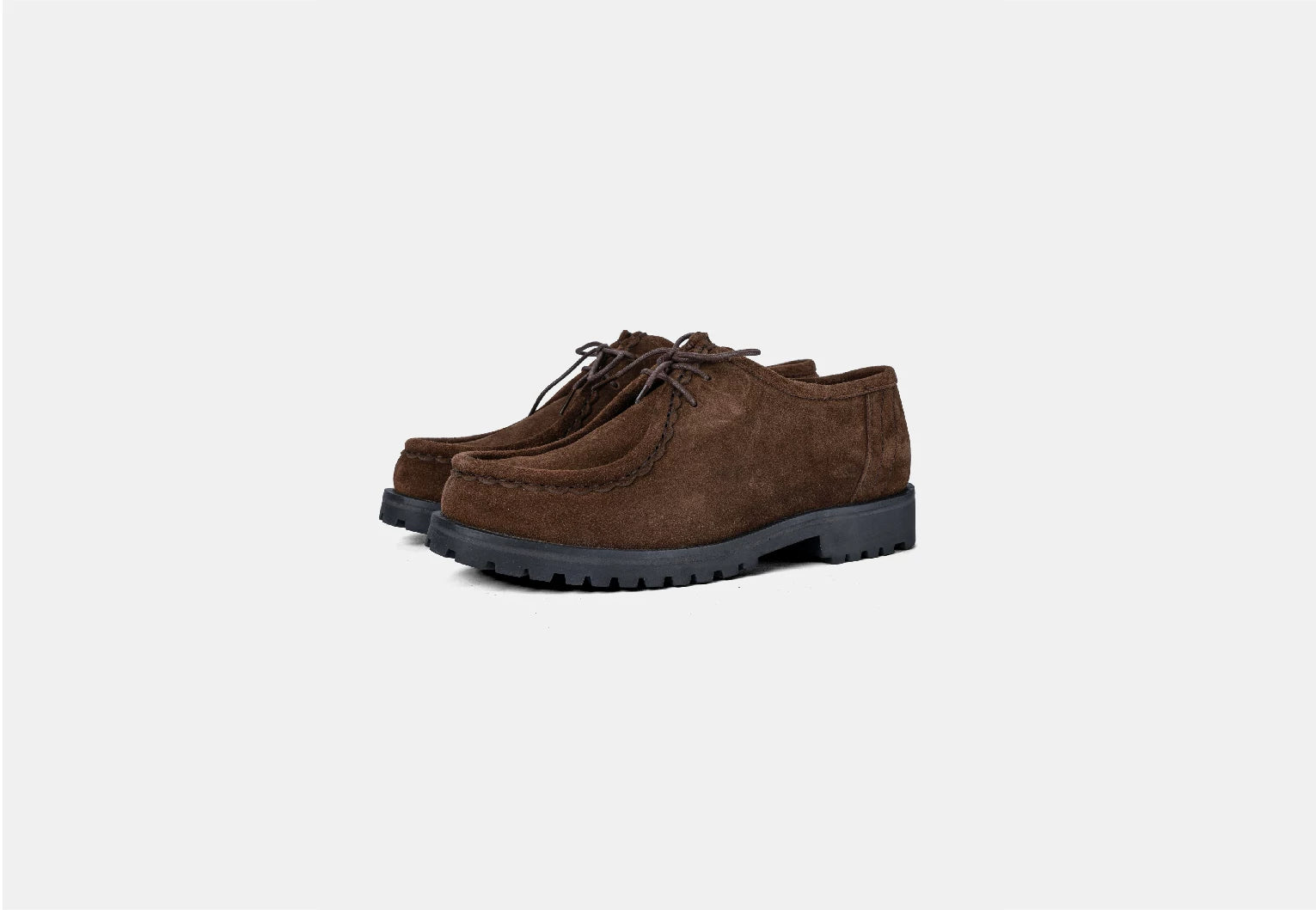 TERRAKOO Vintage Round Head Platform Leather Kangaroo Shoes