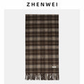 ZHENWEI Thickened Reversible Thermal Scarf Shawl