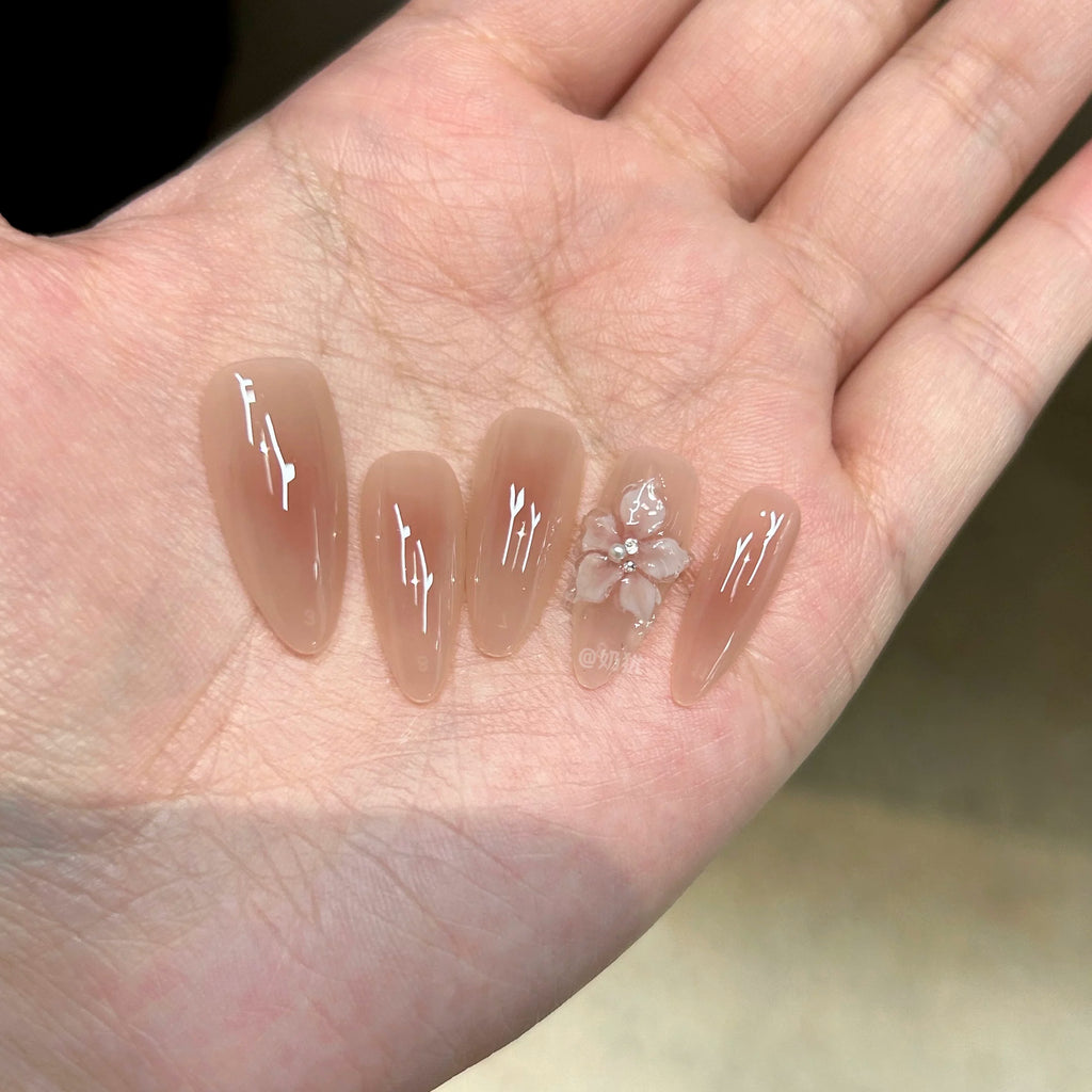 Beetle Nails Handmade Ice Extract Hand Carved Lily Wear Armor