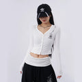 SAMUSAN Short Slim Fit Rose Print Long Sleeve