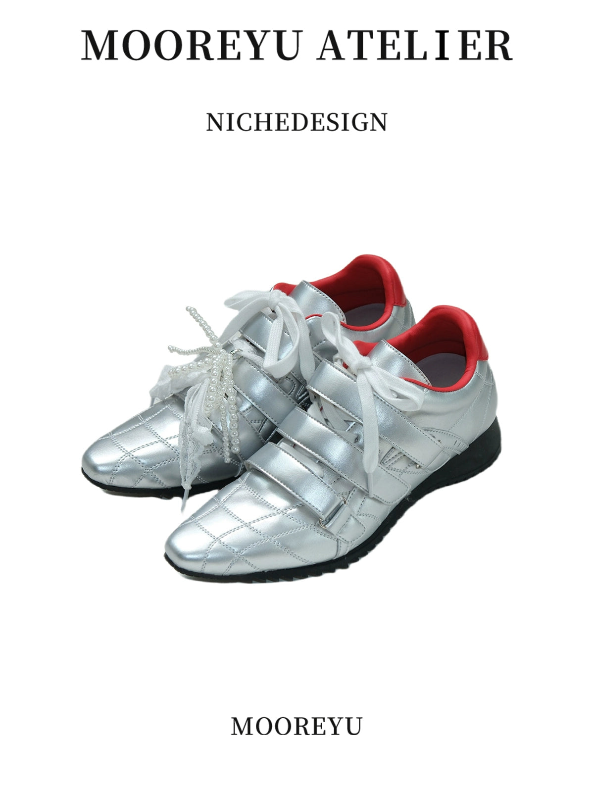 Mooreyu Sports Pointed Flat Lace-Up Shoes