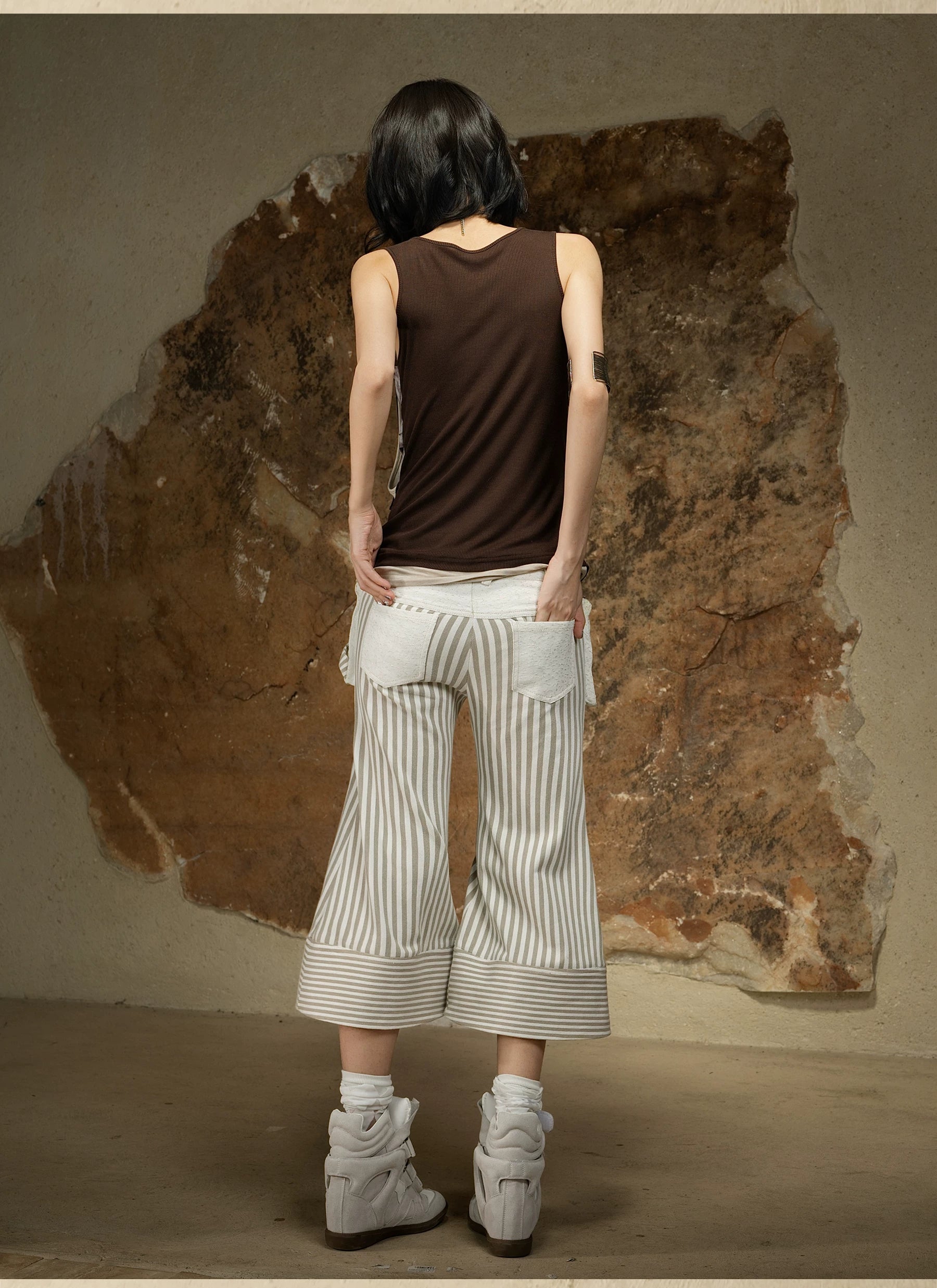 ARIADNAw Vintage Versatile Seven-Point Casual Pants