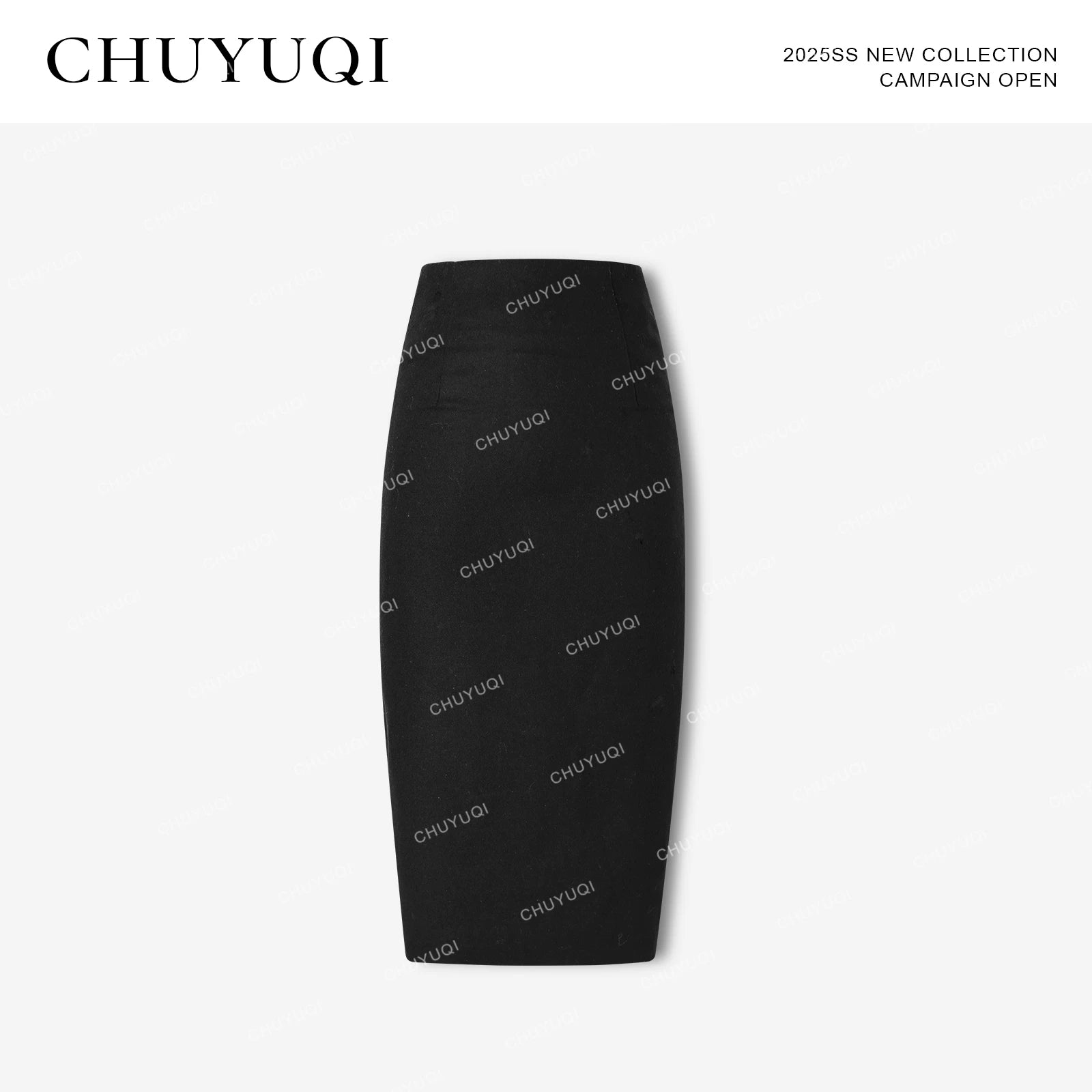 CHUYUQI Waist Suit Short Jacket Skirt Set