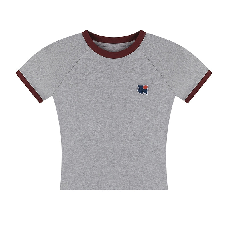 OWOX Color Matching Short Logo Slim and Thin Tee