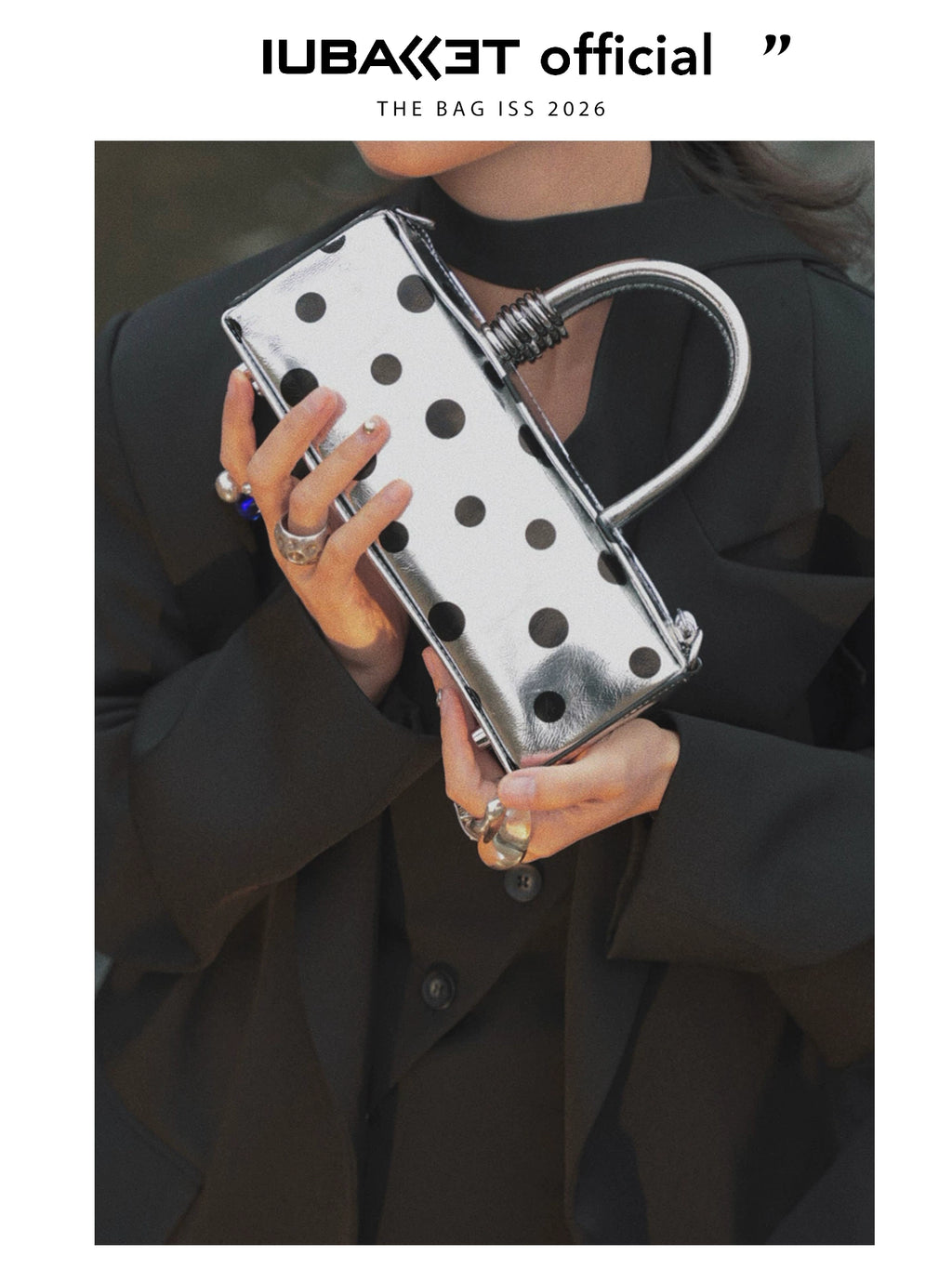 IUBALLET Polka Dot Niche High-end Portable Messenger Bag
