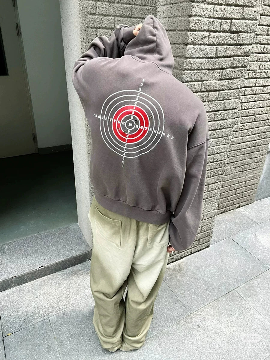 FTS Vintage Casual Ripped Hooded Sweater