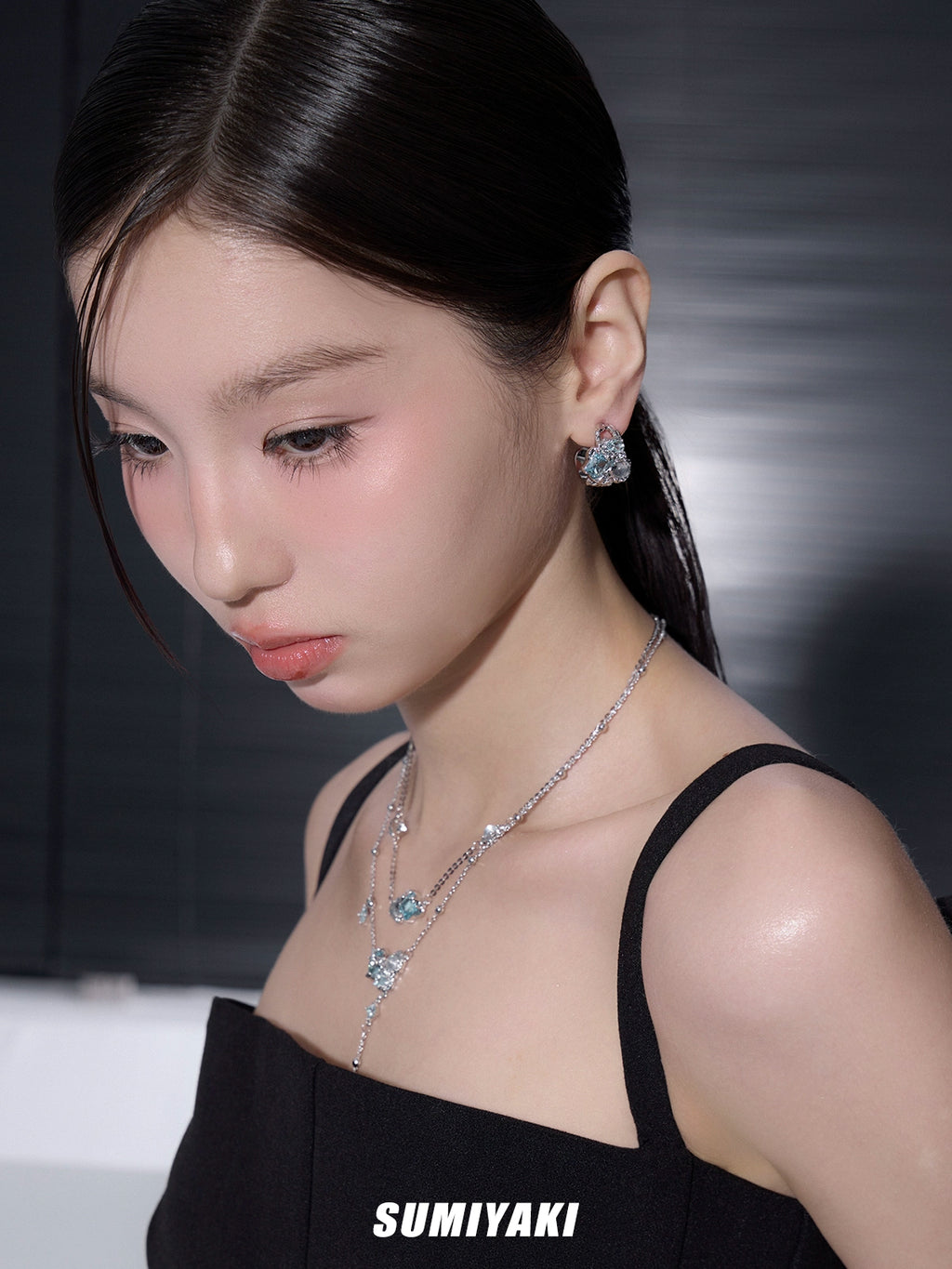 SUMIYAKI Double Fringed Necklace