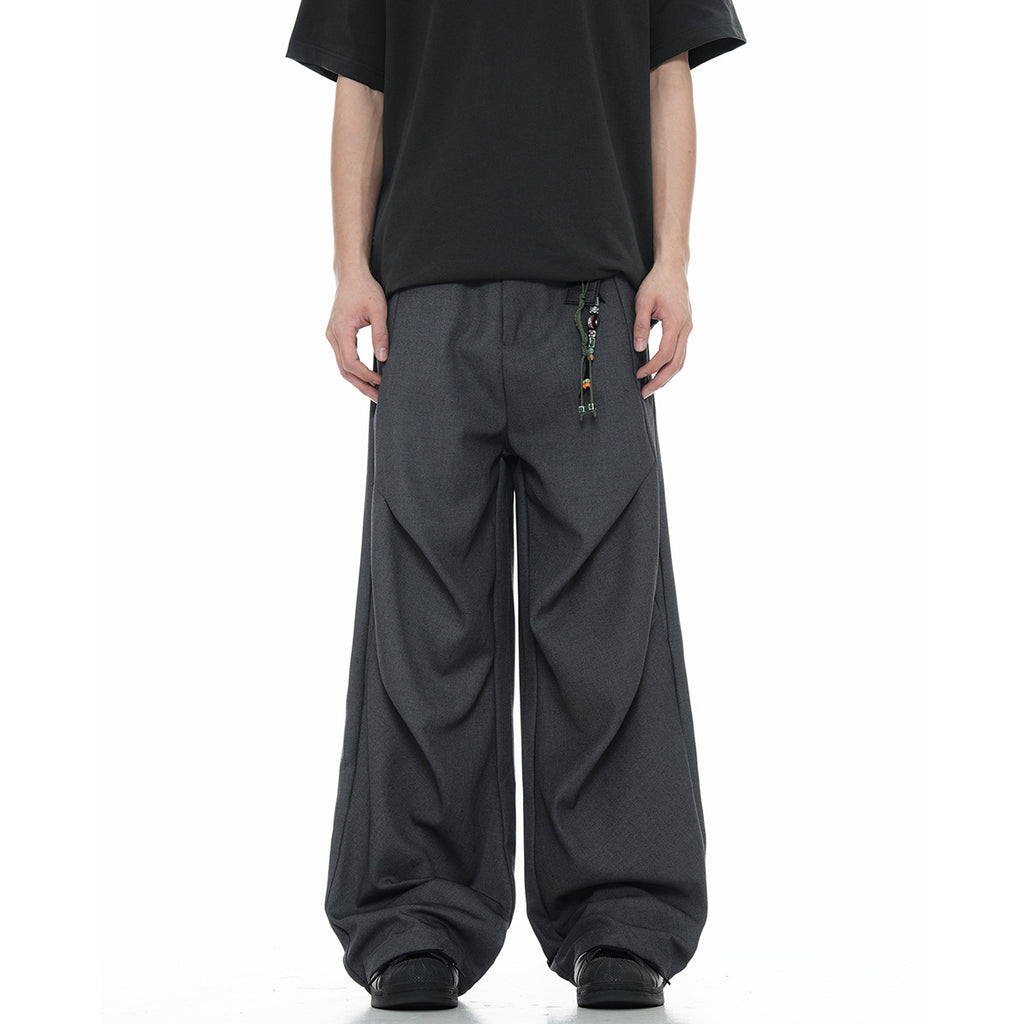 11KN Micro-pleated Simple Casual Pants