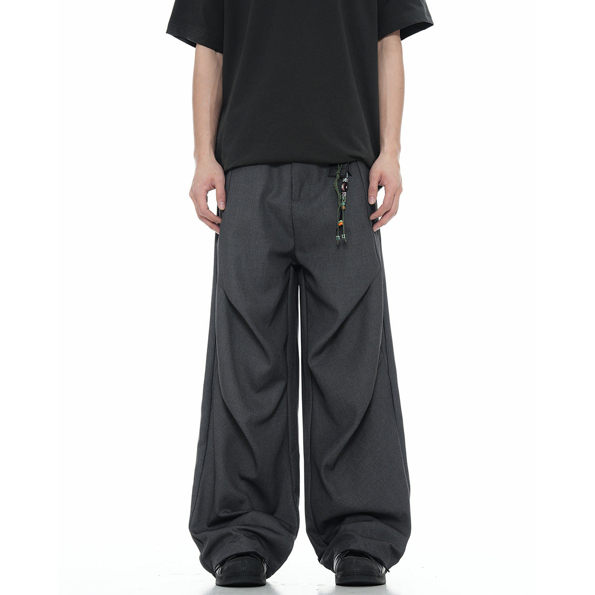 11KN Micro-pleated Simple Casual Pants