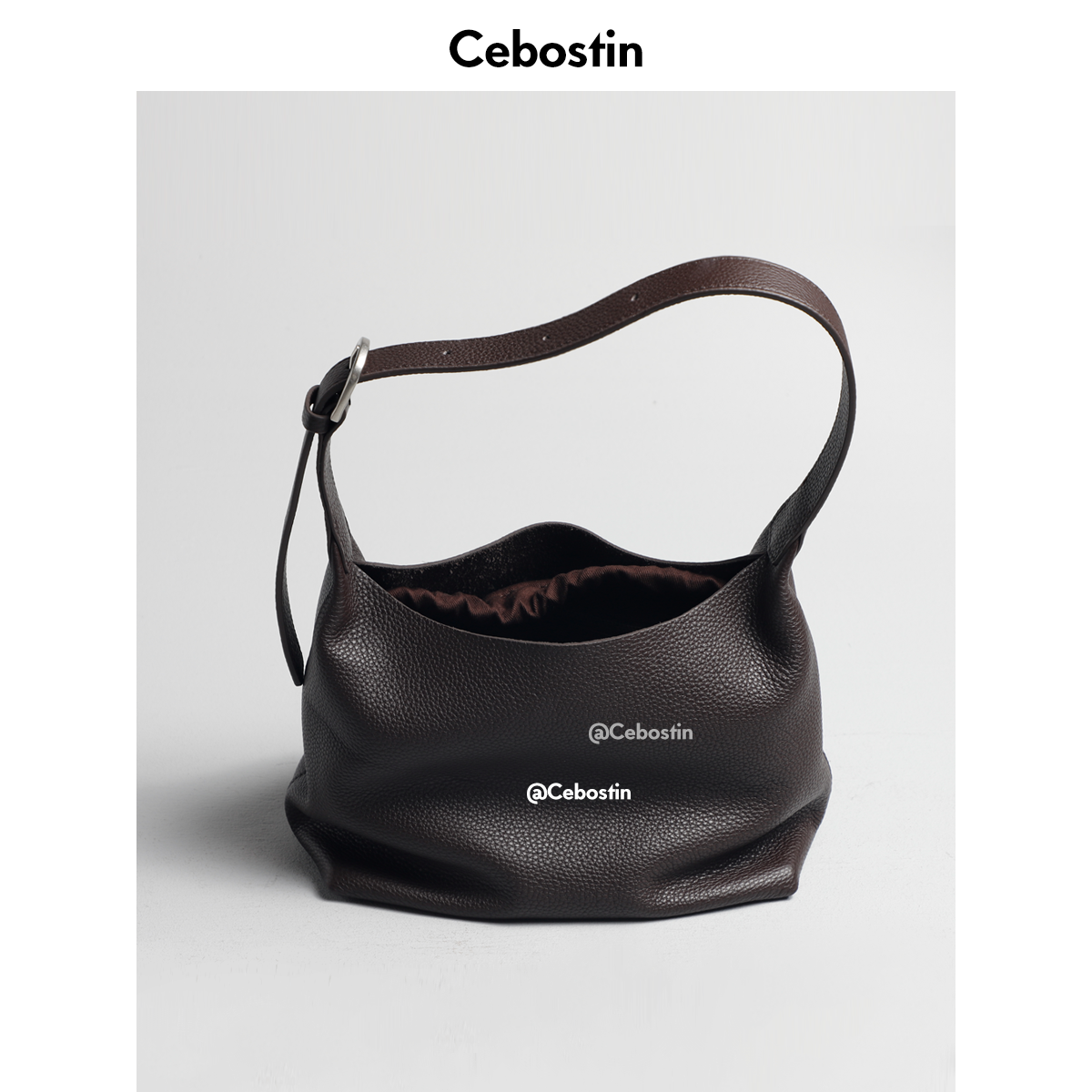 Cebostin First Layer Cowhide High-end Large-capacity Messenger Bag