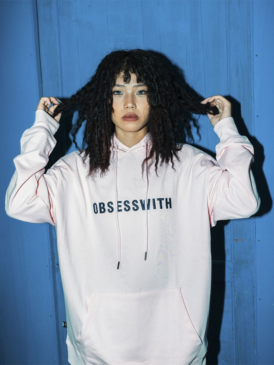 OBSESSWITH Letter Embroidered Hoodie